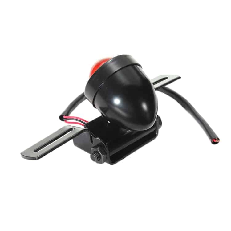 2 PCS KC-WD-FGZXD Motorcycle Retro Round Brake Light with License Plate Holder 4 2 Pcs Kc-Wd-Fgzxd Motorcycle Retro Round Brake Light With License Plate Holder - Image 4