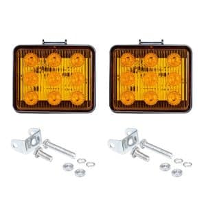ZS-7013: 3" 9LEDs Strobe Waterproof Car/Truck Warning Light (2 PCS)