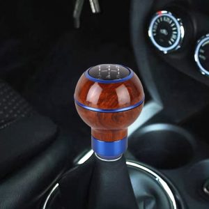 Wood Texture Metal Gear Shift Knob - Universal Car Upgrade for Stylish Driving