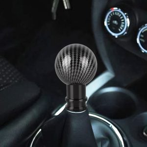 Carbon Fiber Texture Universal Car Metal Gear Shift Knob - Upgrade Your Ride