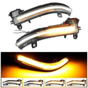 1 Pair For BMW 3 Series F20 Car Dynamic LED Turn Signal Light Rearview Mirror Flasher Water Blinker