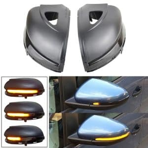 VW Golf 6 MK6 LED Turn Signal Mirror Flasher, Dynamic Water Blinker - 1 Pair