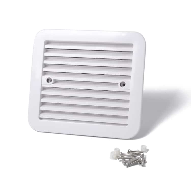 12V White Air Vent Fan for RV Caravan - Silent Side Ventilation for Cooling 1 12V White Air Vent Fan For Rv Caravan - Silent Side Ventilation For Cooling