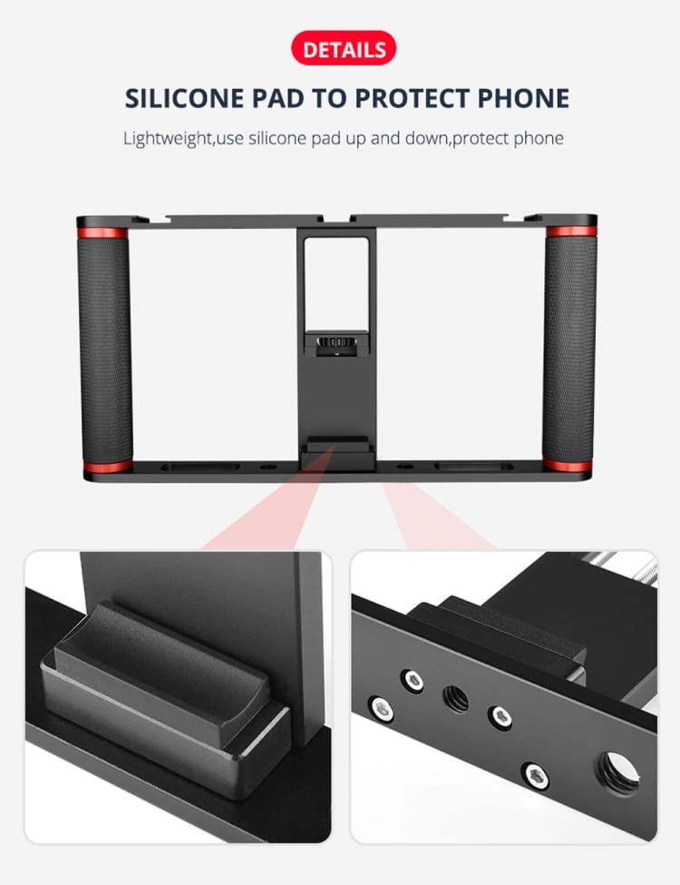 YELANGU Smartphone Video Rig Stabilizer Bracket for Vlogging & Filmmaking 9 Yelangu Smartphone Video Rig Stabilizer Bracket For Vlogging &Amp; Filmmaking - Image 9