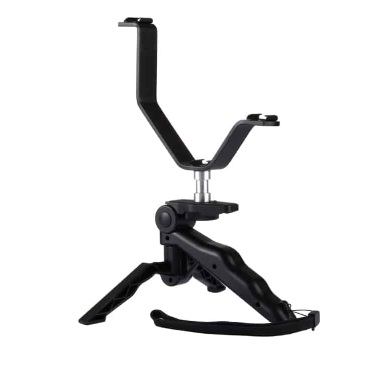 Foldable Tripod with Dual Phone Clips for iPhone, Samsung, Huawei - Live Broadcast Ready 3 Foldable Tripod With Dual Phone Clips For Iphone, Samsung, Huawei - Live Broadcast Ready - Image 3