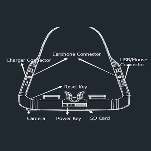 VISION-800 Android 4.4 Smart Glasses 3D VR Headset, 1GB+2GB, 5.0MP Camera, WiFi, Bluetooth 13 Vision-800 Android 4.4 Smart Glasses 3D Vr Headset, 1Gb+2Gb, 5.0Mp Camera, Wifi, Bluetooth - Image 13