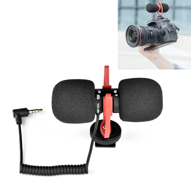 YELANGU MIC11 Two-way Recording Microphone for SLR Cameras & Mobile Phones 1 Yelangu Mic11 Two-Way Recording Microphone For Slr Cameras &Amp; Mobile Phones