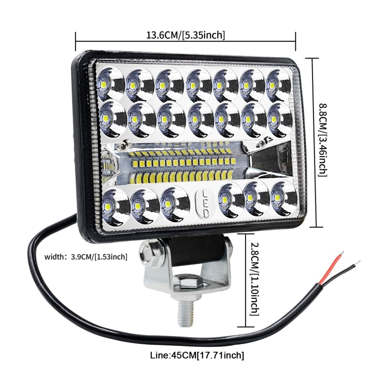 WUPP CS-1243A1 Car 4" Square 20LEDs Work Light - Enhanced Visibility for Vehicles 4 Wupp Cs-1243A1 Car 4&Quot; Square 20Leds Work Light - Enhanced Visibility For Vehicles - Image 4