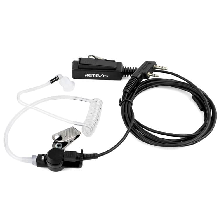 RETEVIS TK 2 Pin Covert Acoustic Tube Mic - Long Clip for H-777 / RT-5R 2 Retevis Tk 2 Pin Covert Acoustic Tube Mic - Long Clip For H-777 / Rt-5R - Image 2
