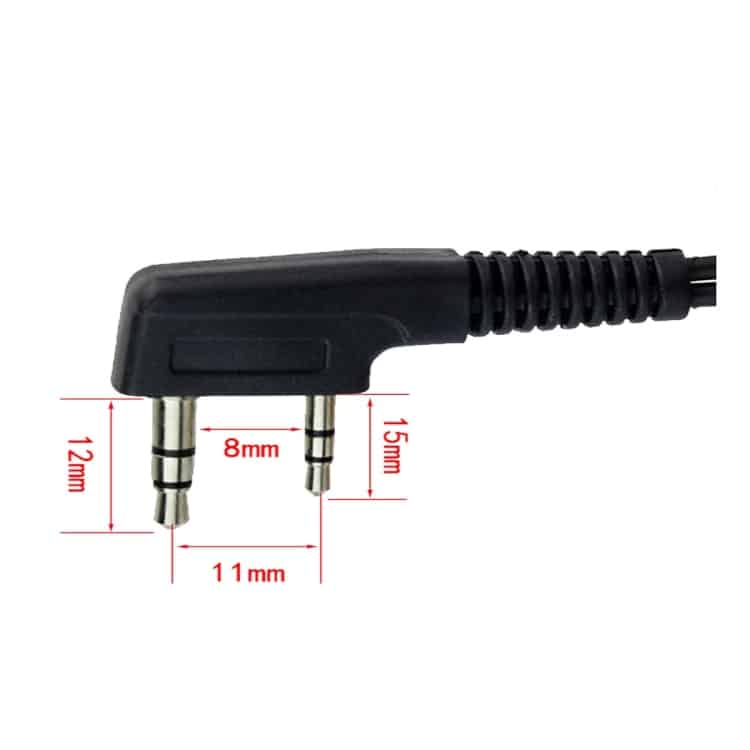 RETEVIS TK 2 Pin Covert Acoustic Tube Mic - Long Clip for H-777 / RT-5R 4 Retevis Tk 2 Pin Covert Acoustic Tube Mic - Long Clip For H-777 / Rt-5R - Image 4