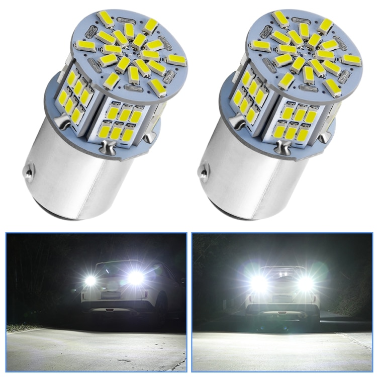 Upgrade Your Car with 1156-54SMD-2835 White Light Turn Signals - 6000K 1080LM 1 Upgrade Your Car With 1156-54Smd-2835 White Light Turn Signals - 6000K 1080Lm