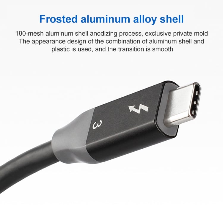 100W Thunderbolt 3 USB-C 4.0 Male to Male Data Cable - Multiple Lengths 3 Eda002107201 2.Jpg