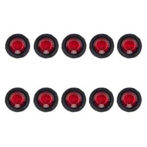 10-in-1 LED Round Side Marker Lamp for Trucks & Trailers