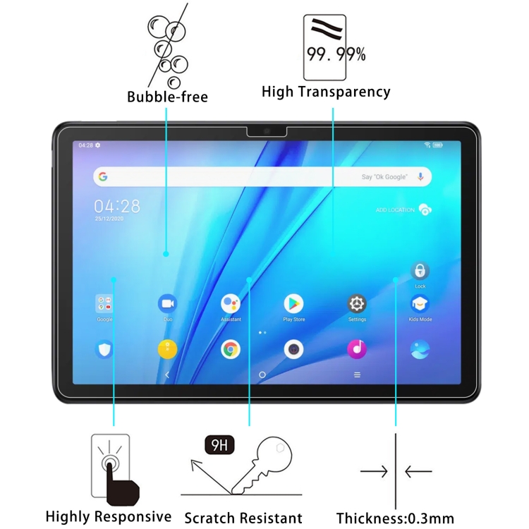 2-Pack 9H Tempered Glass Screen Protector for TCL Tab 10s, Lenovo K10C & More 3 2-Pack 9H Tempered Glass Screen Protector For Tcl Tab 10S, Lenovo K10C &Amp; More - Image 3