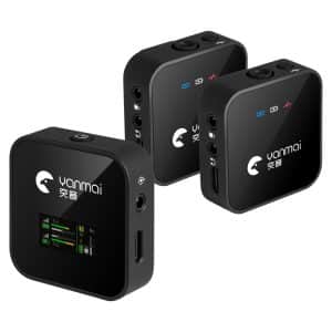 Yanmai GF525 2-in-1 Wireless Lavalier Mic with LED Display - Broadcast Quality