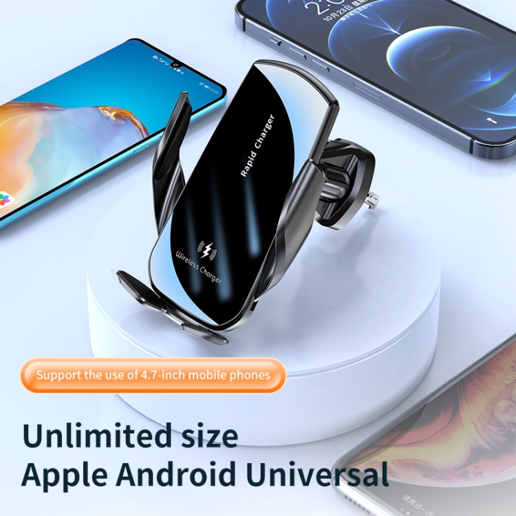V5 15W Smart Car Phone Holder with Induction Wireless Charging 5 V5 15W Smart Car Phone Holder With Induction Wireless Charging - Image 5