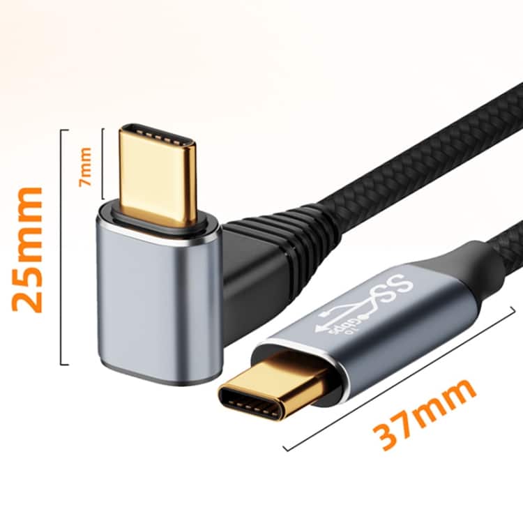 100W USB-C to USB-C Stereo Curved Data Cable - For Steam Deck Gen2 2 100W Usb-C To Usb-C Stereo Curved Data Cable - For Steam Deck Gen2 - Image 2
