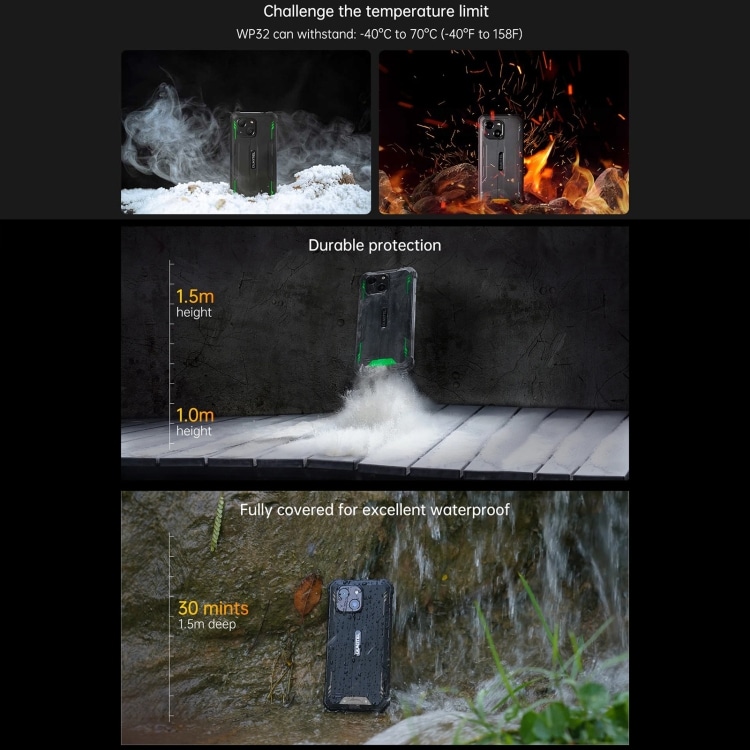 Oukitel WP32: IP68/IP69K, 5.93" Android 13, Unisoc Tiger T606, NFC, 4G, 4GB+128GB 10 Eda0062796 B9.Jpg