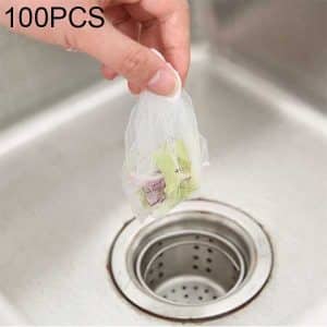 100 PCS Kitchen Sink Strainer Filter Bags, 9x9cm - Keep Drains Clear!