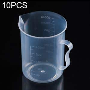 10 PCS 250ml PP Plastic Flask Measuring Cup Scale Lab Tools | Food Grade