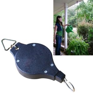 Adjustable Hanging Plant Basket Holder - Strong Nylon Belt, 1-15KG Load, 90cm Stretch