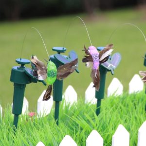 Solar-Powered Dancing Hummingbird Garden Ornaments - Vibrant Colors, Wall Decor