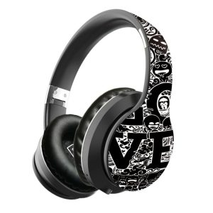 B1 Graffiti Pattern Bluetooth V5.0 Headset - Wireless & Stylish Sound Companion