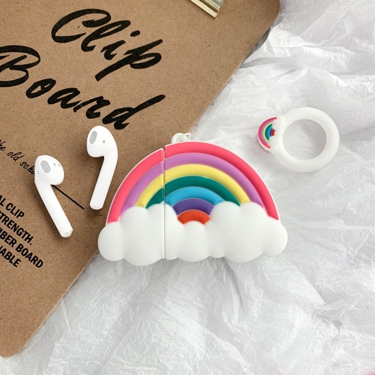 Rainbow Silicone Case for Apple AirPods 1/2 - Shockproof Wireless Earphones Cover 4 Ip6D6651 3.Jpg