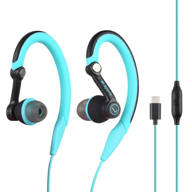 Mucro Type-C Sport Earhook Wired Headphones – Stereo Sound for Jogging & Gym 1 Mucro Type C Sport Earhook Wired Headphones – Stereo Sound For Jogging &Amp; Gym