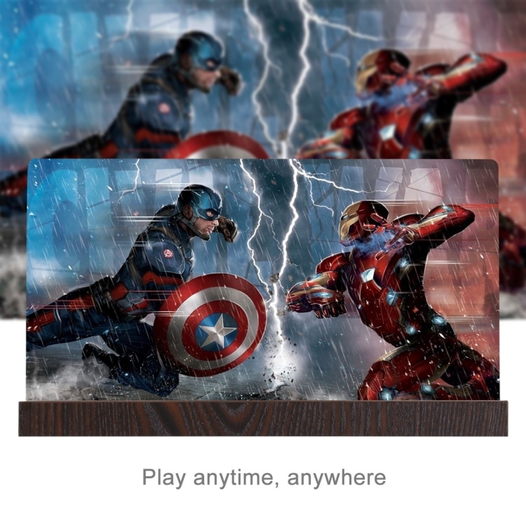 12.0" Universal Foldable Wood & Glass 3D Phone Screen Magnifier for Smartphones 9 Ip6G5511W 8.Jpg