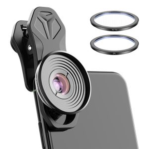 APEXEL APL-HB10X Macro Lens Kit: Telephoto Clip with Star Light Filter & CPL Phone Lens