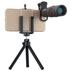 Universal 18X Telephoto Lens + Tripod + Phone Clip - All-In-One Solution