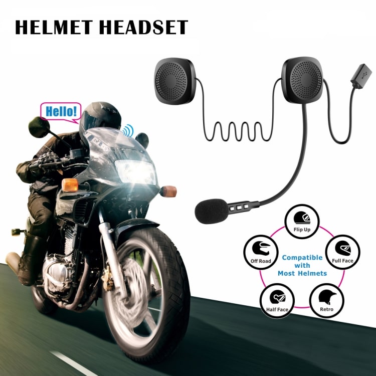 Stay Connected Safely: T2 Bluetooth V5.0 Helmet Headset for Motorcycle Riders 1 Stay Connected Safely: T2 Bluetooth V5.0 Helmet Headset For Motorcycle Riders