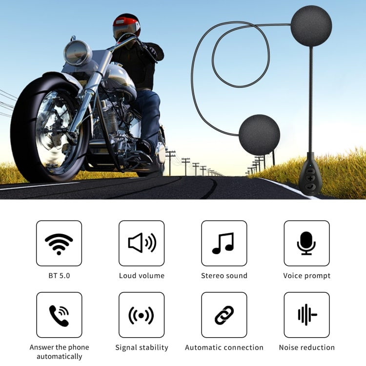 T6 Bluetooth V5.0 Motorcycle Helmet Headset - Stylish Connectivity on the Go! 3 T6 Bluetooth V5.0 Motorcycle Helmet Headset - Stylish Connectivity On The Go! - Image 3