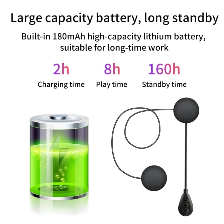 T6 Bluetooth V5.0 Motorcycle Helmet Headset - Stylish Connectivity on the Go! 5 T6 Bluetooth V5.0 Motorcycle Helmet Headset - Stylish Connectivity On The Go! - Image 5