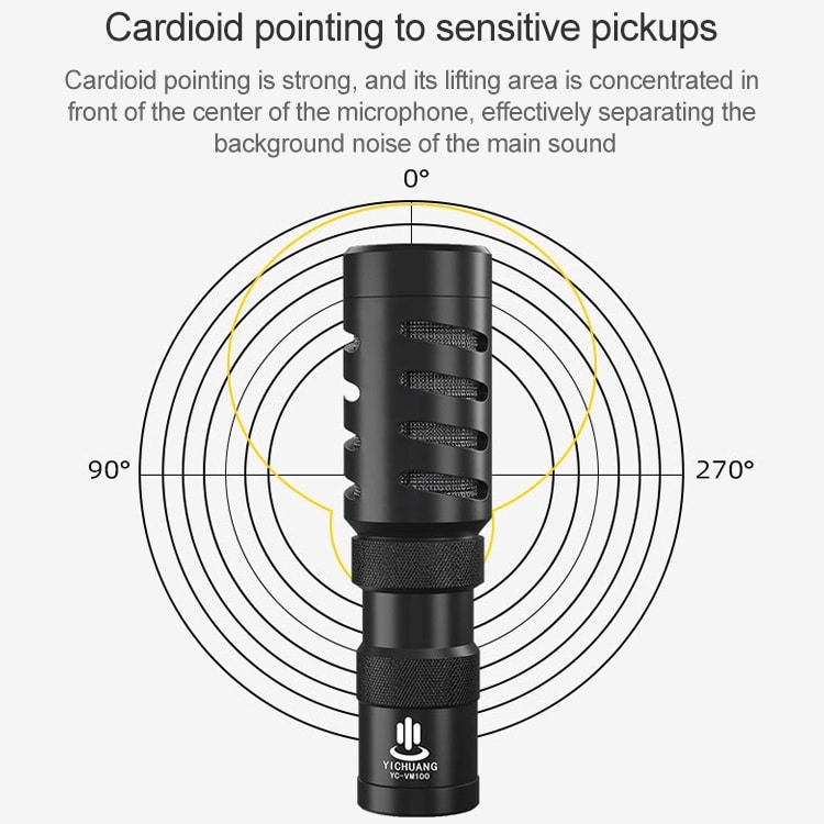 YICHUANG YC-VM100 Portable Pointing Microphone - Noise Reduction, 3.5mm Port 9 Yichuang Yc-Vm100 Portable Pointing Microphone - Noise Reduction, 3.5Mm Port - Image 9