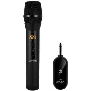 Yanmai UF8 UHF Wireless Dynamic Microphone with LCD Display - Crystal Clear Sound