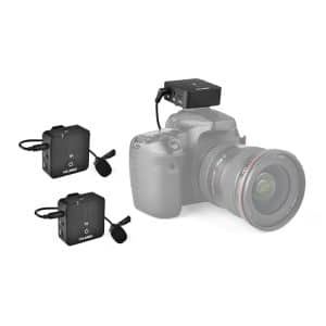 YELANGU MX5S Dual-Channel 2.4GHz Wireless Microphone System - 2 Transmitters, Receiver