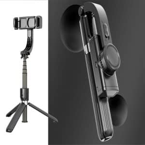 Adjustable Bluetooth Selfie Stick Tripod - L08 Gimbal Stabilizer Pole Self-timer