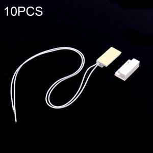 10 PCS Door Magnetic Sensor Switch Set - Embedded NC Model for Secure Access
