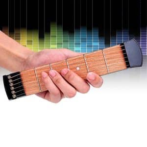 6 Fret Pocket Guitar: Portable Practice Tool for Beginners, Chord Fingering Gear