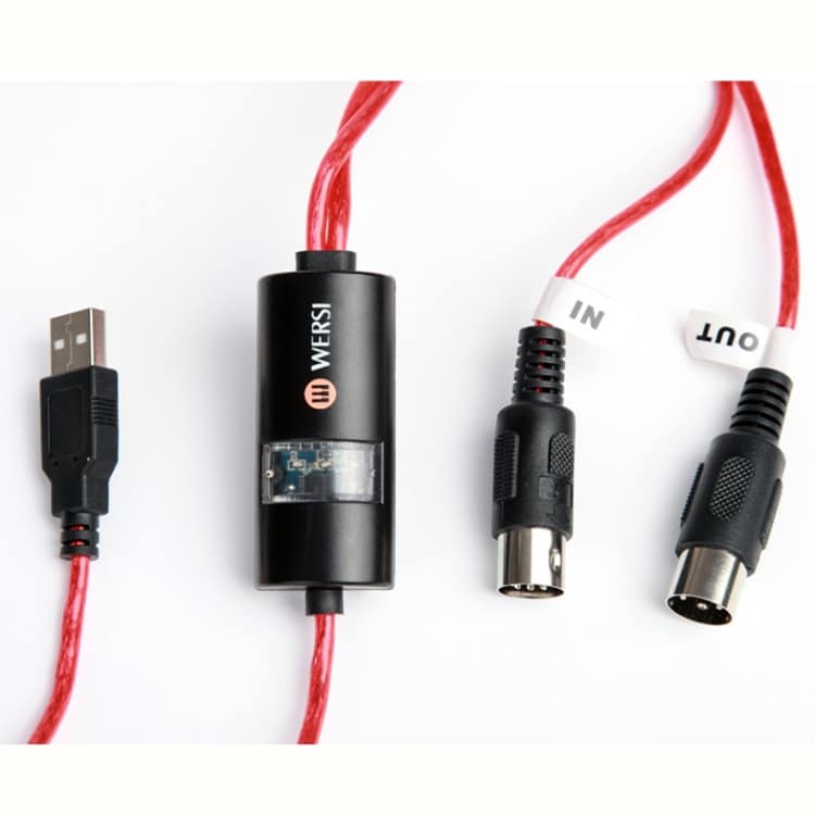 Enhance Your Music Experience with WERSI UM-18 2m USB MIDI Cable for Electric Piano & Drums 2 Enhance Your Music Experience With Wersi Um-18 2M Usb Midi Cable For Electric Piano &Amp; Drums - Image 2