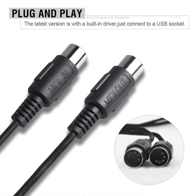 Enhance Your Music Experience with WERSI UM-18 2m USB MIDI Cable for Electric Piano & Drums 7 Enhance Your Music Experience With Wersi Um-18 2M Usb Midi Cable For Electric Piano &Amp; Drums - Image 7