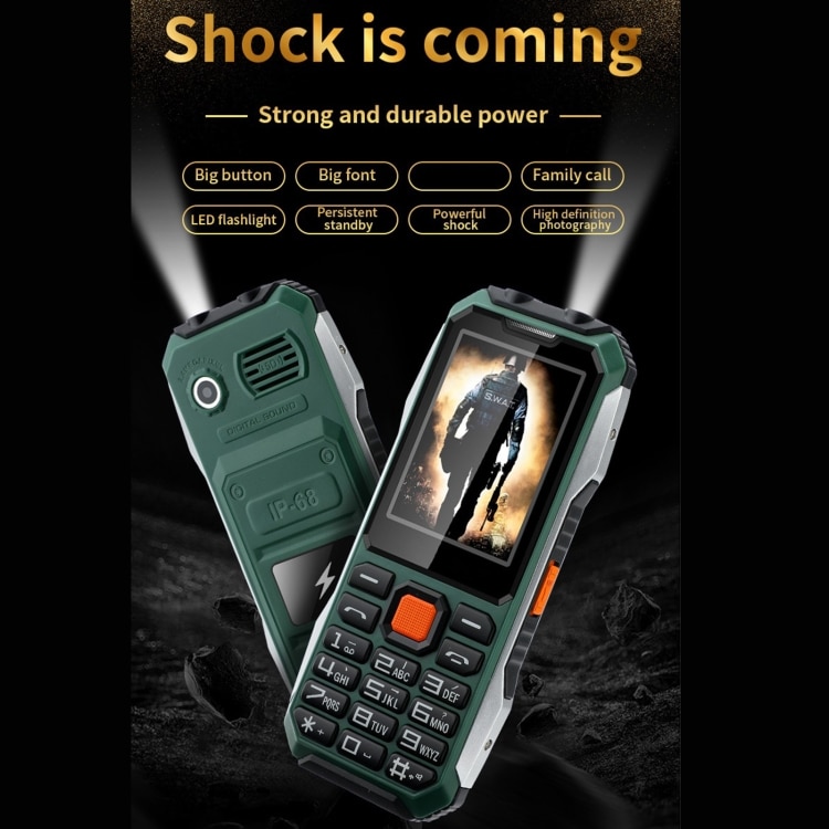 A6 Triple Proof Elder Phone: Waterproof, Shockproof, Dustproof, 6800mAh, 2.4", 21 Keys 3 Mph2160 B2.Jpg