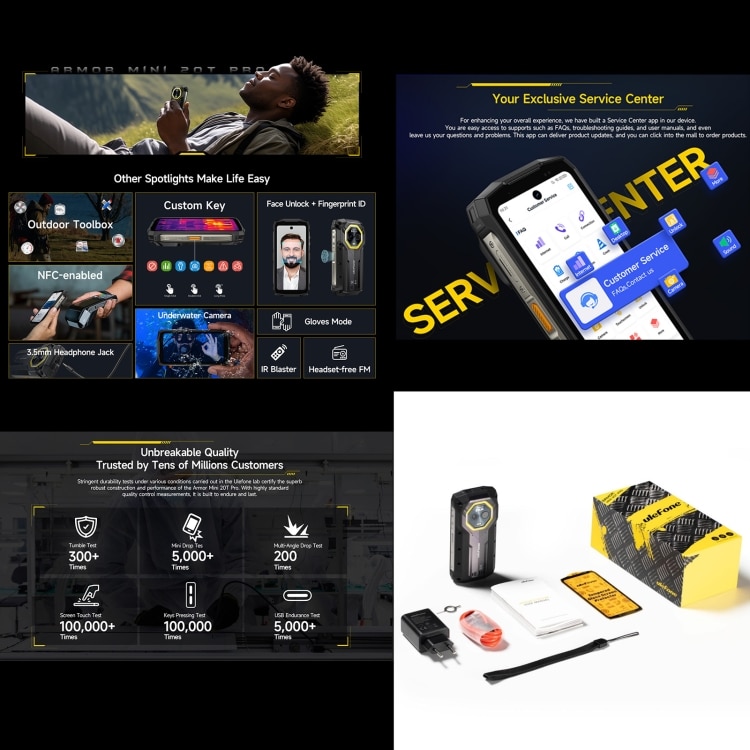 Ulefone Armor Mini 20T Pro: Thermal Imaging, Android 14, 5G, 8GB+256GB 7 Mph2779B 6.Jpg