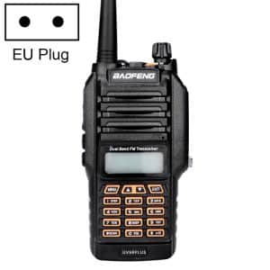 Baofeng Dual Band 10W Waterproof Walkie Talkie with EU Plug - BF-UV9R Plus