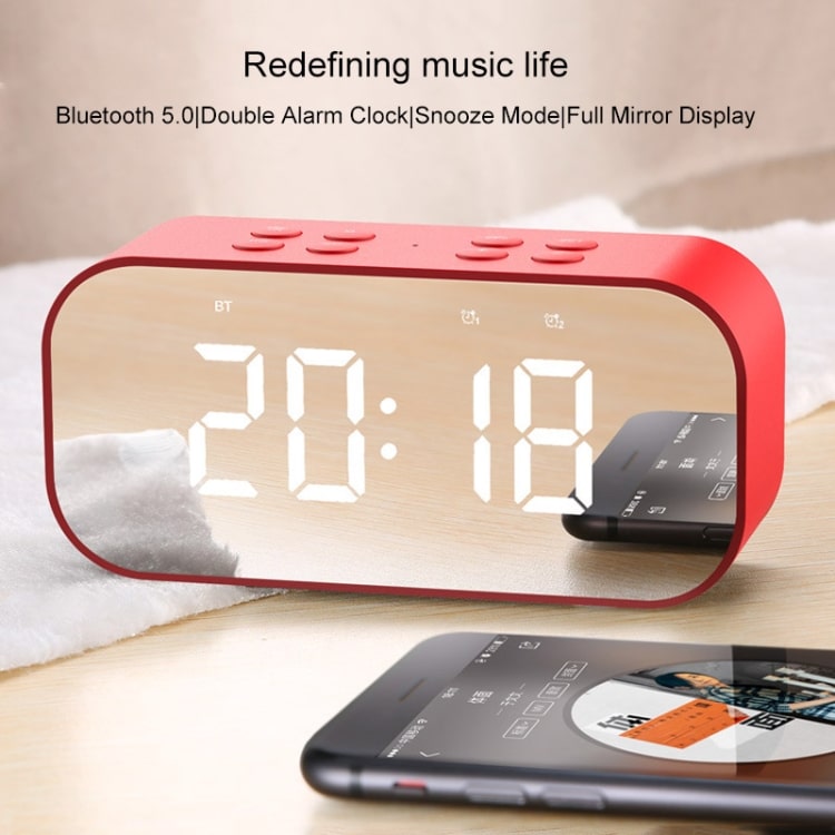 AEC BT501 Bluetooth Mini Speaker with LED Clock & Mirror - Multi-functional Device 13 Aec Bt501 Bluetooth Mini Speaker With Led Clock &Amp; Mirror - Multi-Functional Device - Image 13