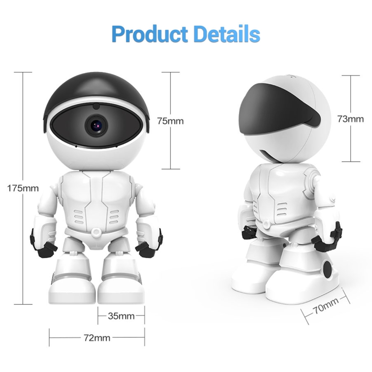 ESCAM PT205 HD Robot IP Camera: 1080P WiFi, Motion Detection, Night Vision 16 Escam Pt205 Hd Robot Ip Camera: 1080P Wifi, Motion Detection, Night Vision - Image 16