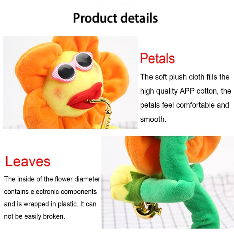 Sunflower Sax Bluetooth Plush Toy | USB & Battery | Children Adult Experience 3 Sunflower Sax Bluetooth Plush Toy | Usb &Amp; Battery | Children Adult Experience - Image 3