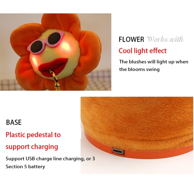 Sunflower Sax Bluetooth Plush Toy | USB & Battery | Children Adult Experience 4 Sunflower Sax Bluetooth Plush Toy | Usb &Amp; Battery | Children Adult Experience - Image 4